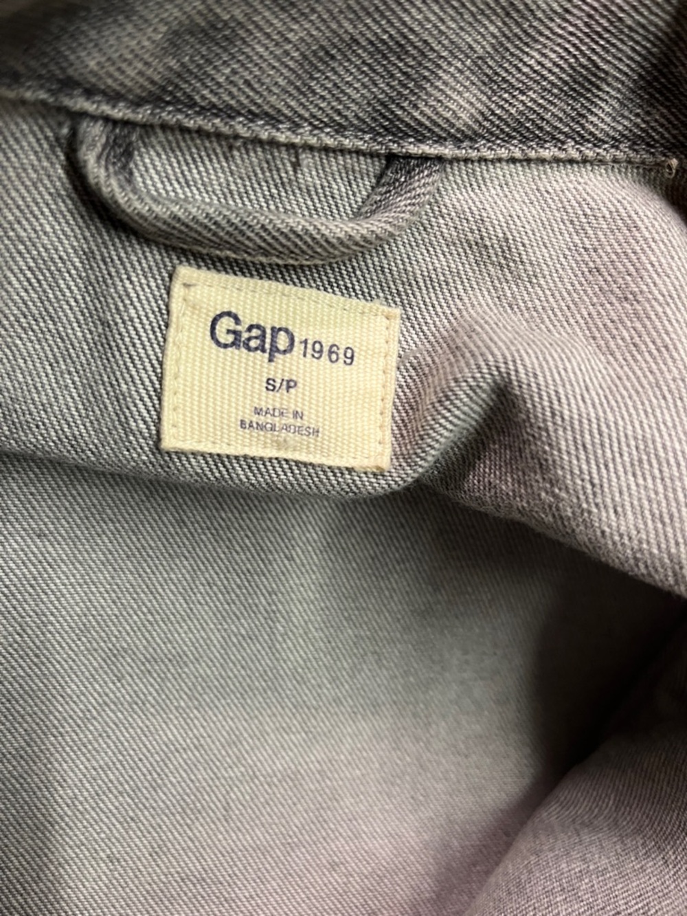 Gap Washed Grey Icon Cropped Denim Jacket - Picture 15 of 16
